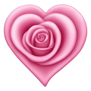 rose heart, pink sticker