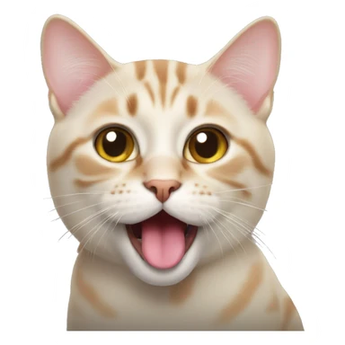 Cat with tongue out sticker