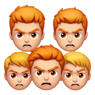 Angry kids sticker