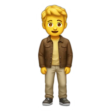 A man who peed his pants sticker