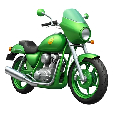 Green motorcycle sticker