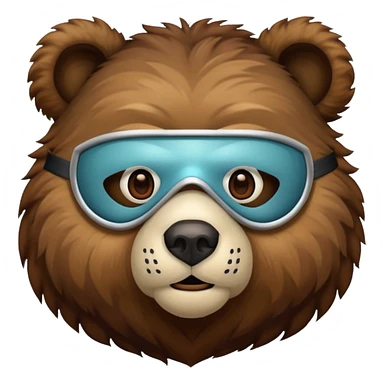 bear with mask  sticker