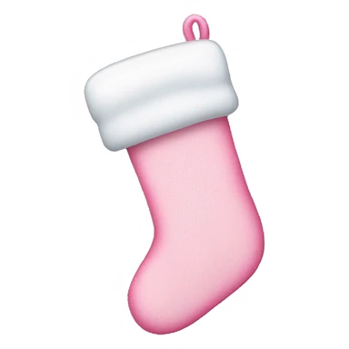 Pink Christmas stocking  sticker