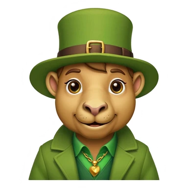 Camel leprechaun sticker