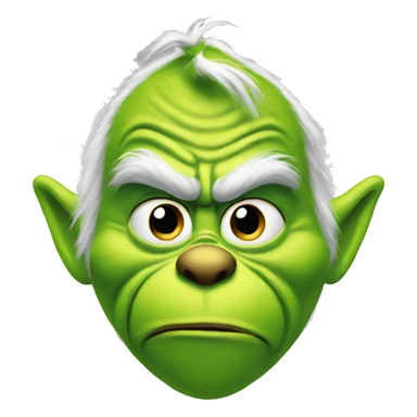 Grinch emoji sticker