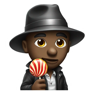 Gangster with lolipop  sticker