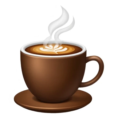 Coffee with steam sticker