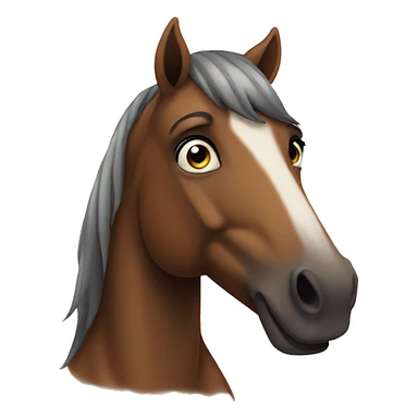 Horse staring into your soul  sticker