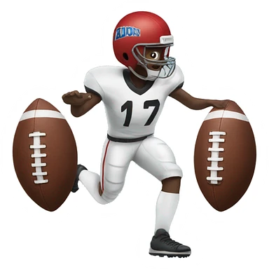 Football with legs  sticker