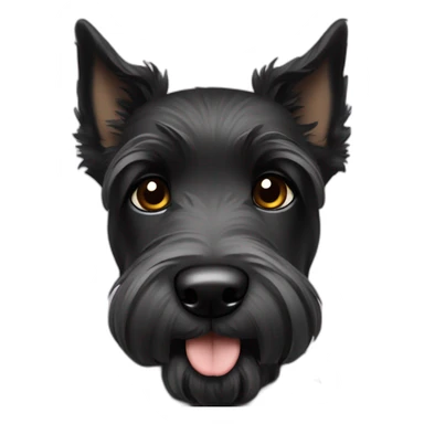 Black eyes Puppy Scottish terrier black eyes black sticker