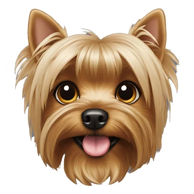 Yorkshire terrier orejas abajo sticker