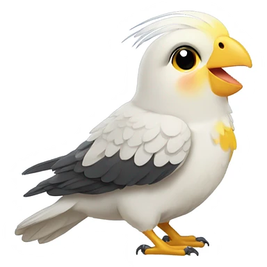 happy cockatiel sticker