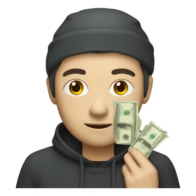 thief with money sticker