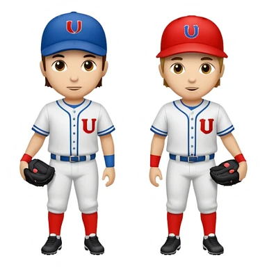 quiero dos equipos enemigos de baseball  sticker