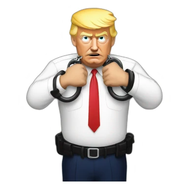 trump-in-handcuffs sticker