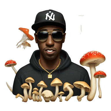 P Diddy On shrooms  sticker