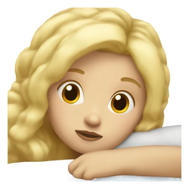 blondie girl sleeping sticker