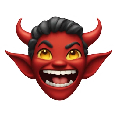 Devil Womans grin  sticker
