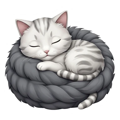 cat sleeping peacefully sticker