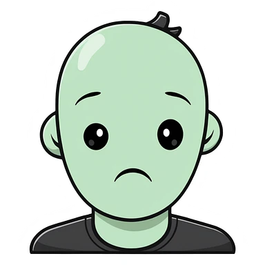 sad face sticker