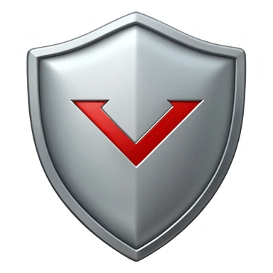 SHIELD with check mark sticker
