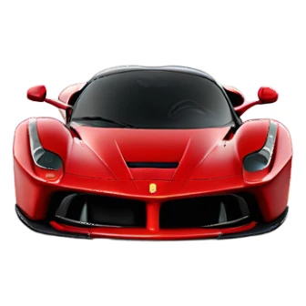 Burgundy Ferrari La Ferrari front sticker