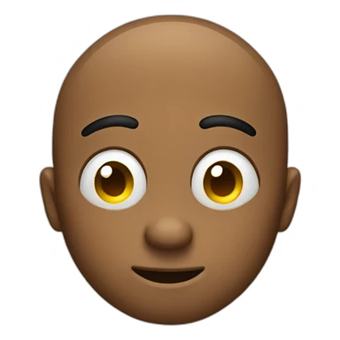 Emoji face with one finger on the nose sticker