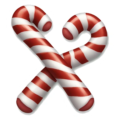 Red and white candy cane  sticker