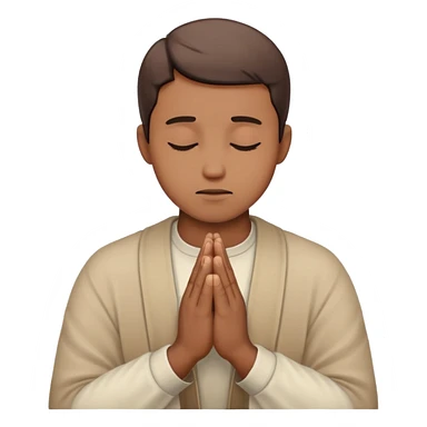 man praying sticker