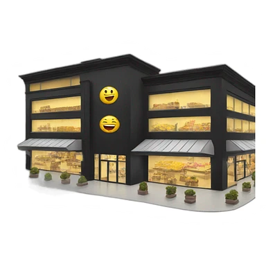 black shopping center sticker