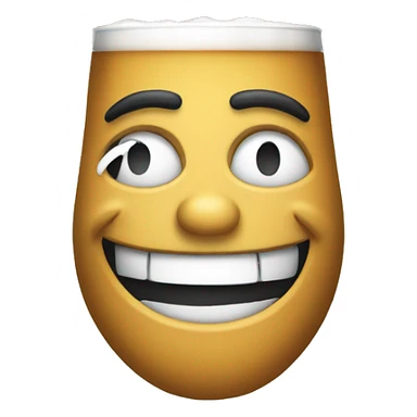 Smiling gangster beer sticker