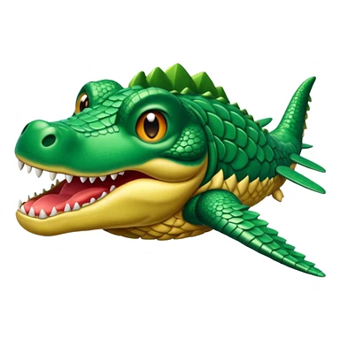 Hazme un avión con cabeza de cocodrilo sticker