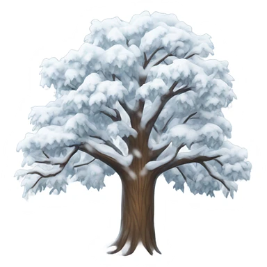 Snow tree sticker
