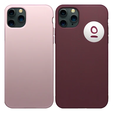 Burgundy iPhone 16 sticker