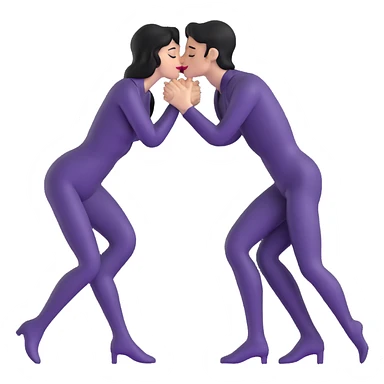 passionate kiss sticker