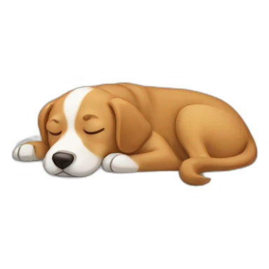 Sleeping-dog sticker
