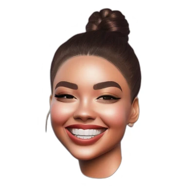 Girl smirking  sticker