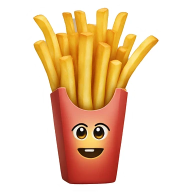 a french fries sticker