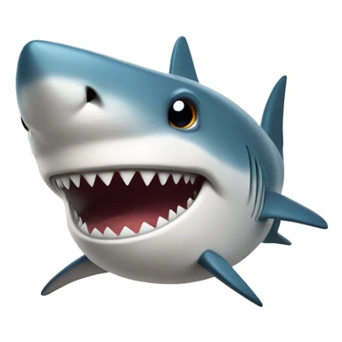 Shark giving a side eye  sticker