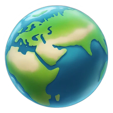 earth with water sticker