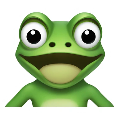 Frog body with my face sticker