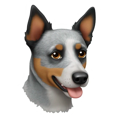 blue heeler dog sticker