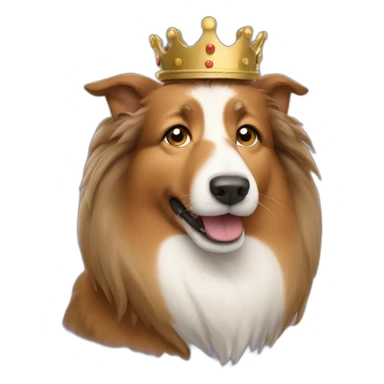 shetland-sheepdog-king sticker