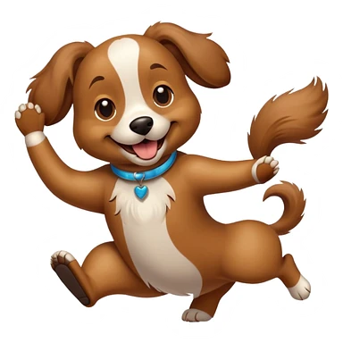 Dancing dog sticker