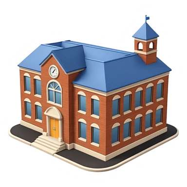 3d medium school sticker