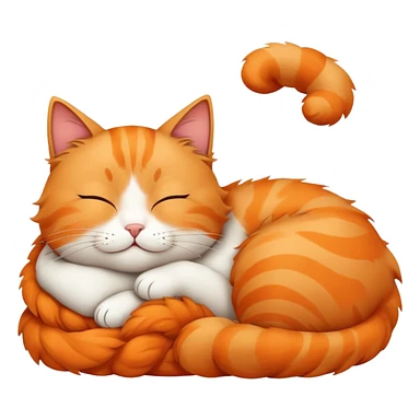 Cat sleeping sticker