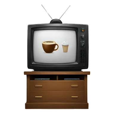TV & Coffee sticker