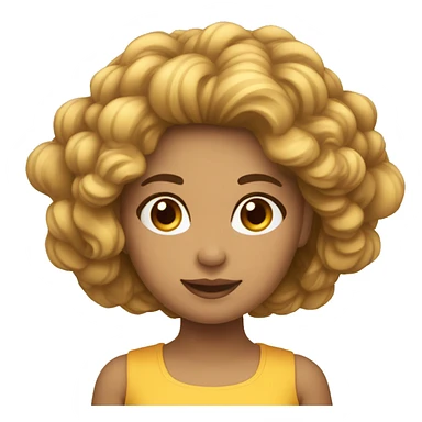 Boneca segurando um Laço de cabelo na mão  sticker