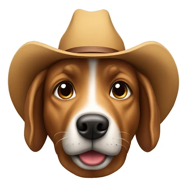 Cowboy dog sticker