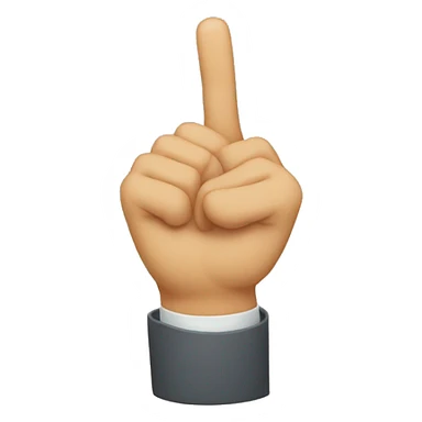 émoji qui pointe du doigt sticker